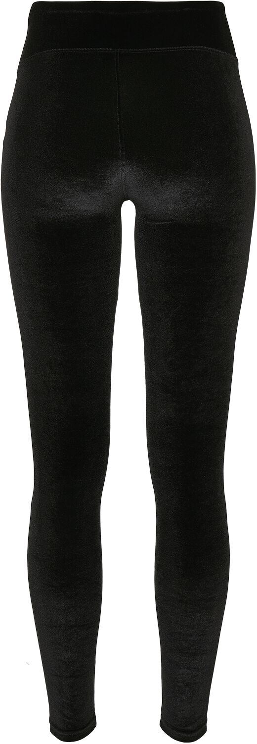 Ladies High Waist Velvet Leggings Urban Classics Leggings EMP