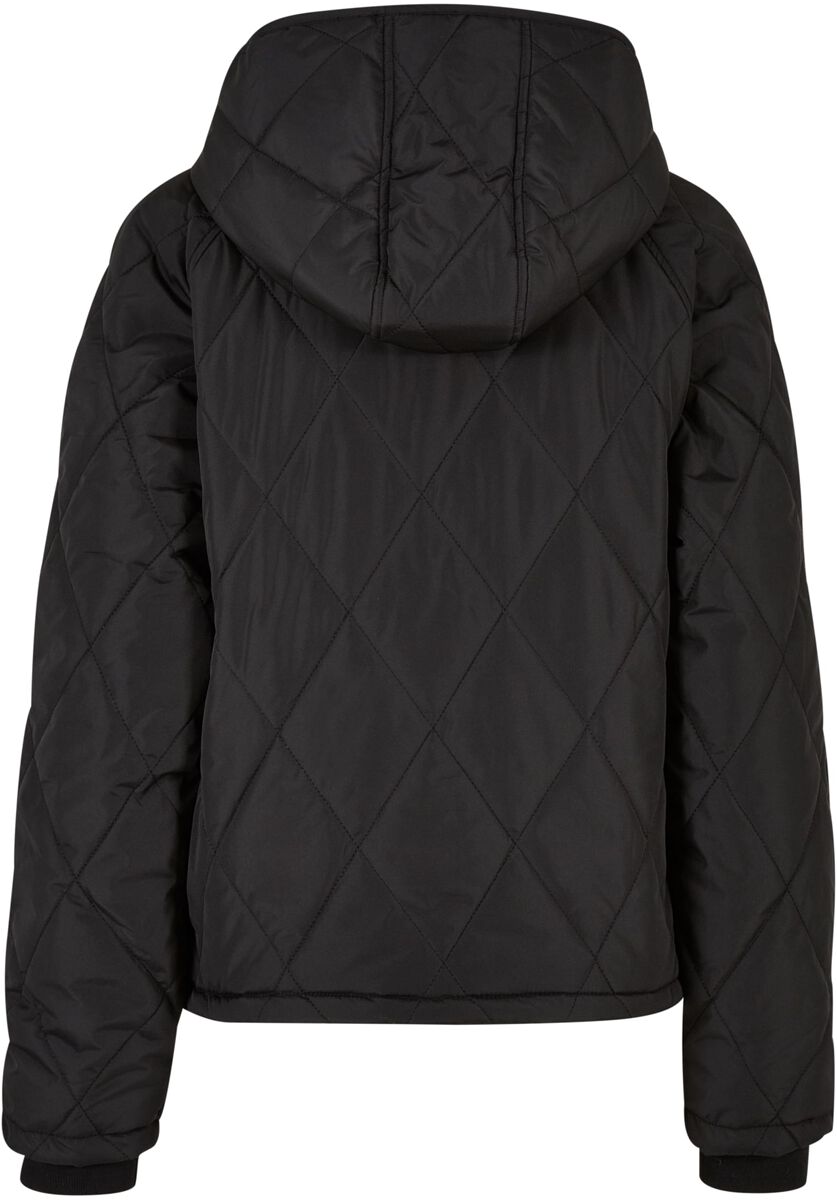 Ladies' oversized diamond quilted hooded jacket Urban Classics