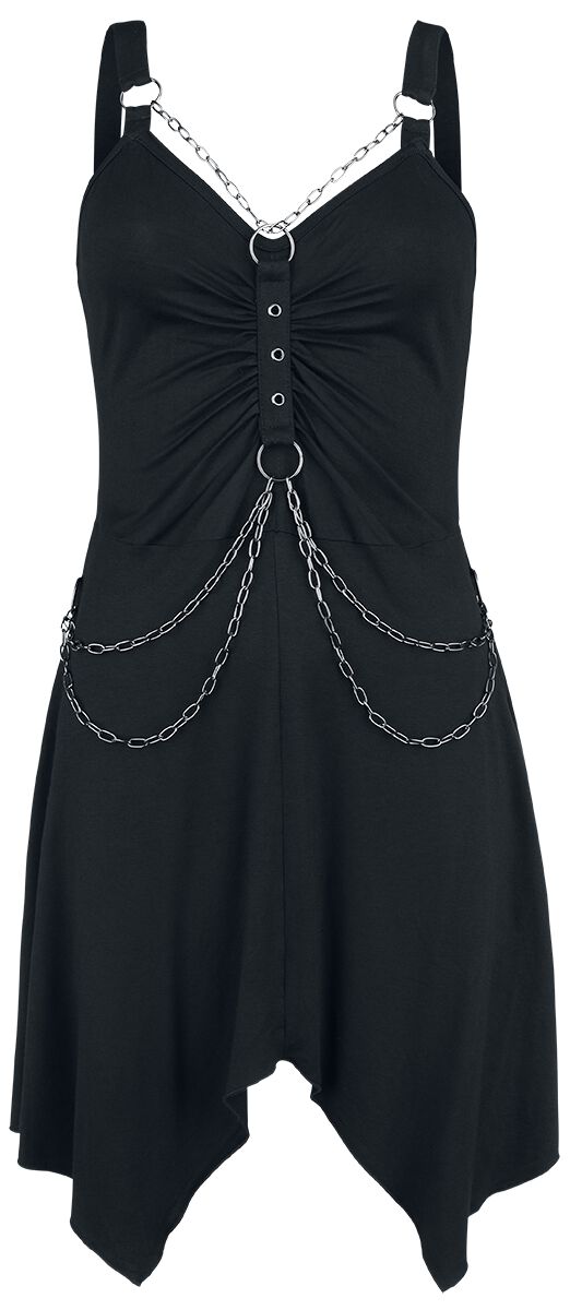 Short Dress With Chains | Gothicana by EMP Mini Dress | EMP