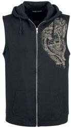 Ursus tattoo sweatshirt fabric sleeveless hoodie, Outer Vision, Vest
