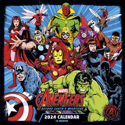 2024 wall calendar, Avengers, Wall Calendar