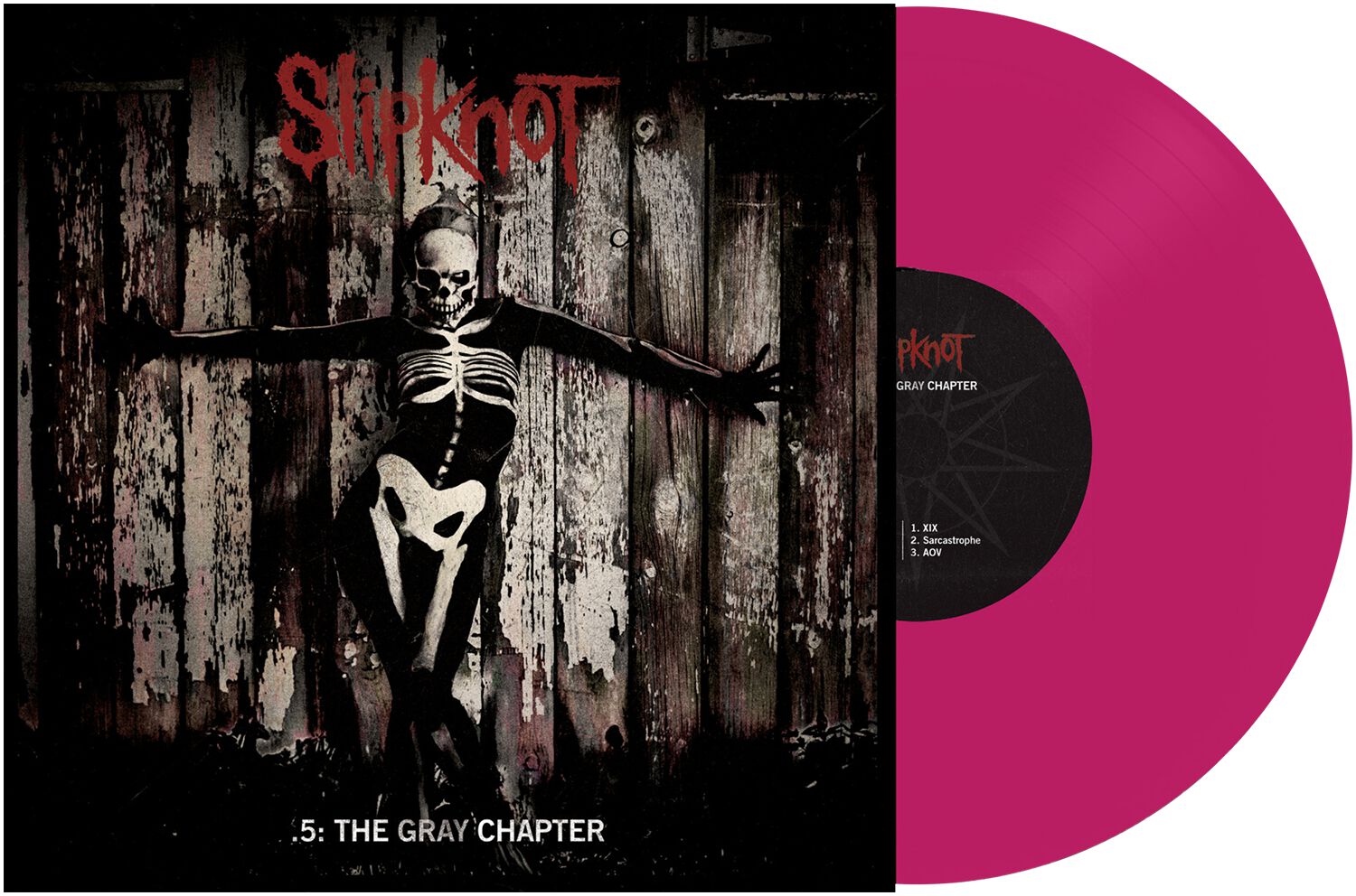 Slipknot .5 The Gray Chapter Distressed Logo T-Shirt – Official Men’s Tee, Unisex Fit, Black