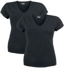 Ladies V-Neck Two-Pack, R.E.D. by EMP, T-Shirt