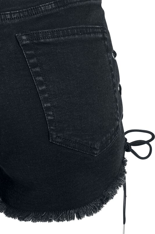 Ladies Highwaist Denim Lace Up Short | Urban Classics Hotpants Ladies Highwaist Denim Lace Up Short | Urban Classics Hotpants