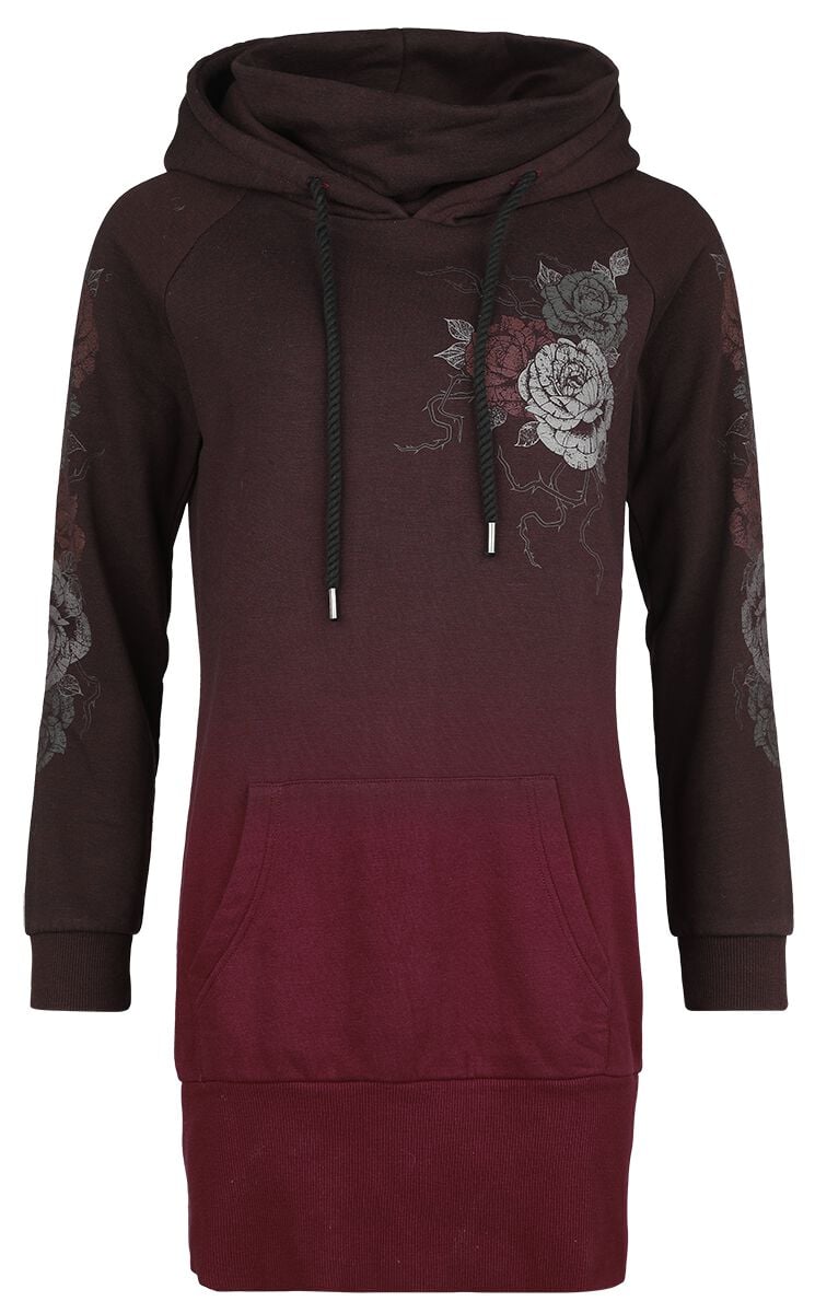 Hoodie Dress Black Premium by EMP Mini Dress EMP