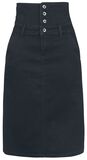 High Waist Denim Skirt, Forplay, Medium-length skirt