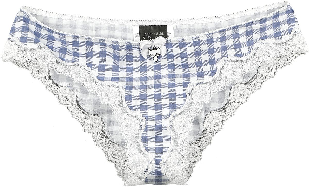 Pussy Deluxe Set Da 3 Mutande Hipster Donna - Fantasia Plaid Multicolore, Morbide E Casual - 3
