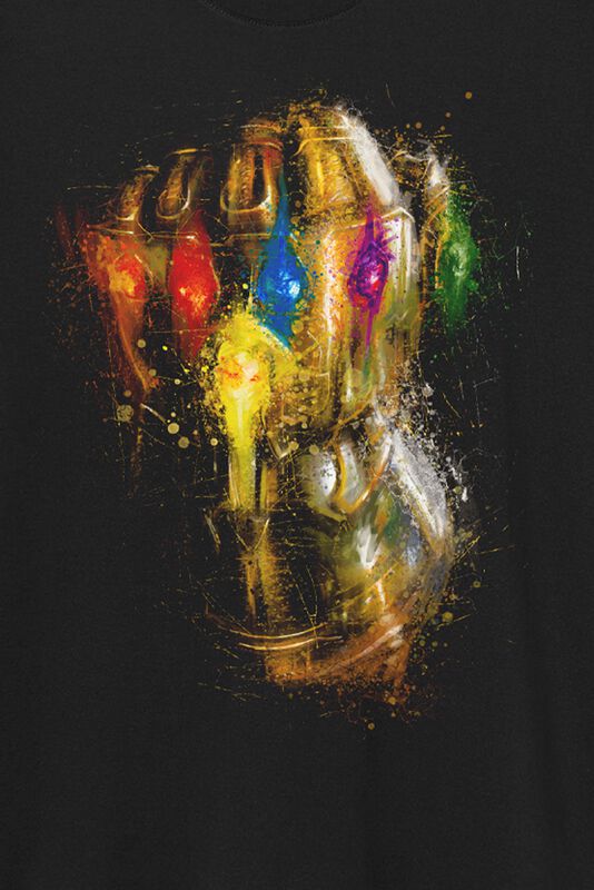 SPIDER-MAN Destroy Gauntlet T-Shirt Uomo – Maglia Ufficiale Marvel, Colore Nero, Vestibilità Regular