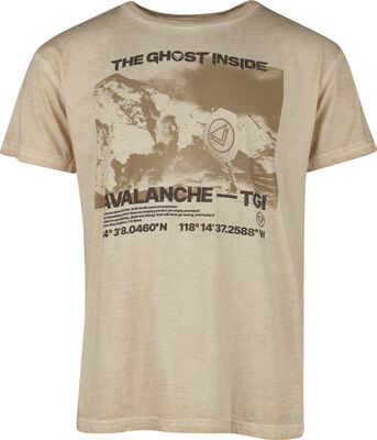 "Avalanche" T-shirt beige by The Ghost Inside, view 1
