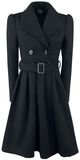 Black Vintage Swing Coat, H&R London, Winter Coat