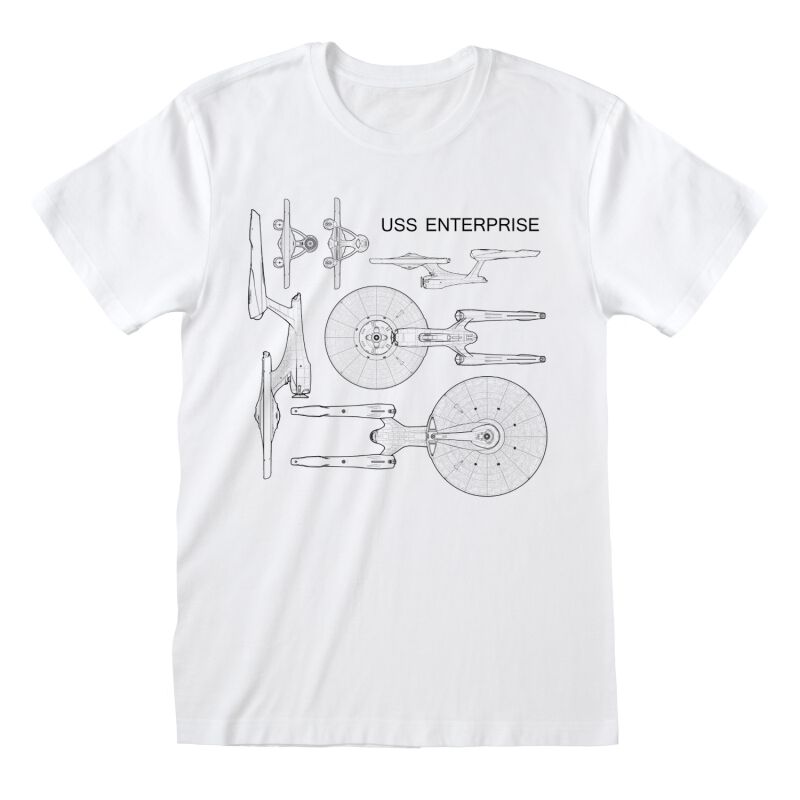 Enterprise Tee Shirt Star Trek Enterprise Specs Star Trek T-Shirt EMP