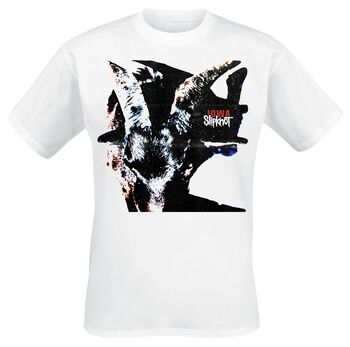 "Iowa Goat Shadow" T-shirt white by Slipknot, view 1