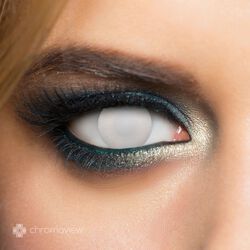 Chromaview Blind White Daily Disposable Contact Lenses, Chromaview, Fashion Contact Lens