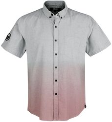 Blue Short-Sleeve Shirt with Colour Gradient
