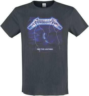 "Amplified Collection - Ride The Lightning" T-shirt charcoal by Metallica, view 1