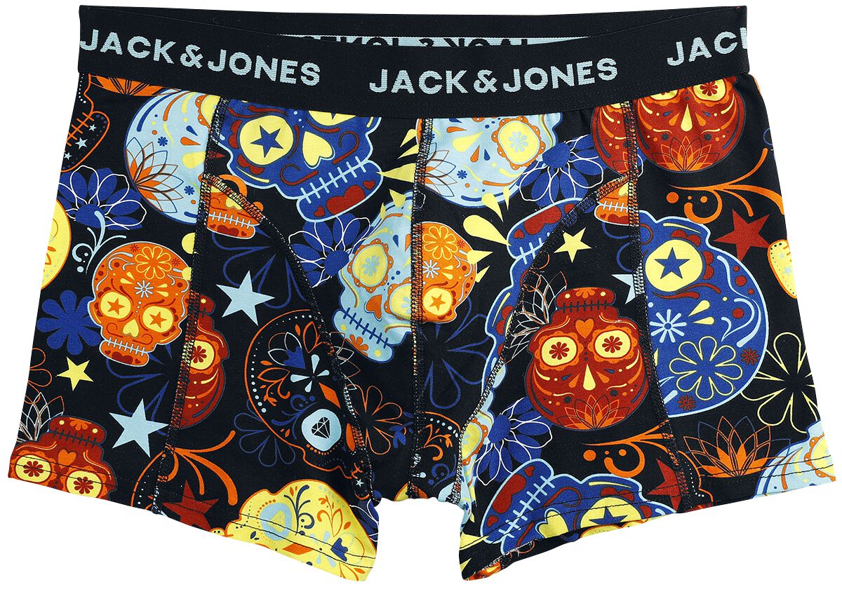 JACK & JONES Jacmurphy Boxer Uomo Con Teschio – Pacco Da 10 – Trunks In Cotone Traspirante, Autunno, Design Moderno - 3