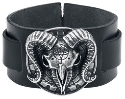 Gears Of Aiwass, Alchemy Gothic, Leather Bracelet