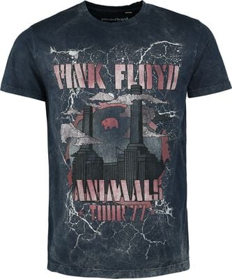 "Animals" T-shirt navy by Pink Floyd, view 1