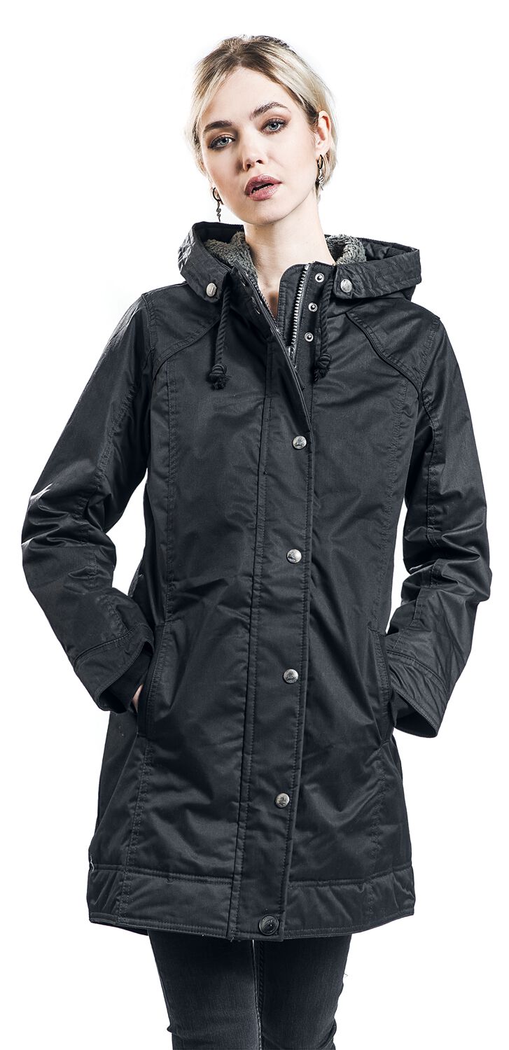 Brandit Dames Luca Girls Parka Jas, zwart (black 2), S