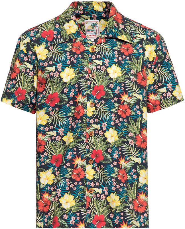 Tropical Hawaiian-style shirt