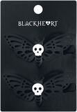 Death's Head Moth Barrette Set, Blackheart, Hairslide