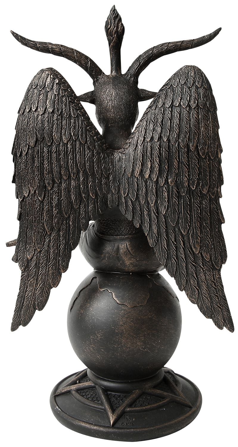 Nemesis Now Baphomet – Bruciatore Di Incenso In Resina, 24 Cm, Bronzo, Dipinto A Mano