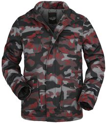Camouflage winter jacket, Rock Rebel by EMP, Winter Jacket