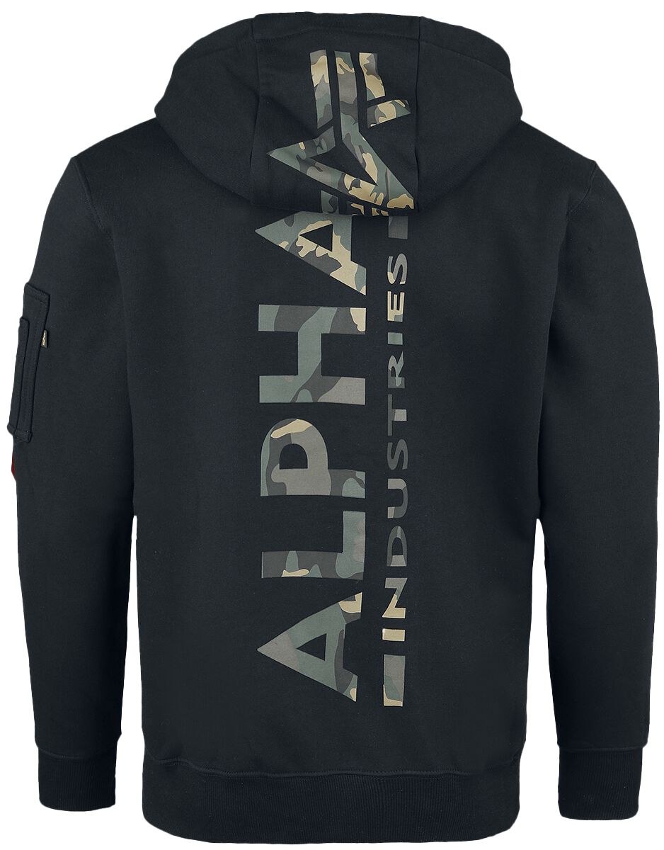 BACK PRINT HOODIE CAMO PRINT Alpha Industries Hoodie EMP
