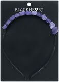 Purple Raw Crystal, Blackheart, Headband