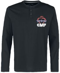 Long-sleeved top with EMP print, EMP Stage Collection, Long-sleeve Shirt