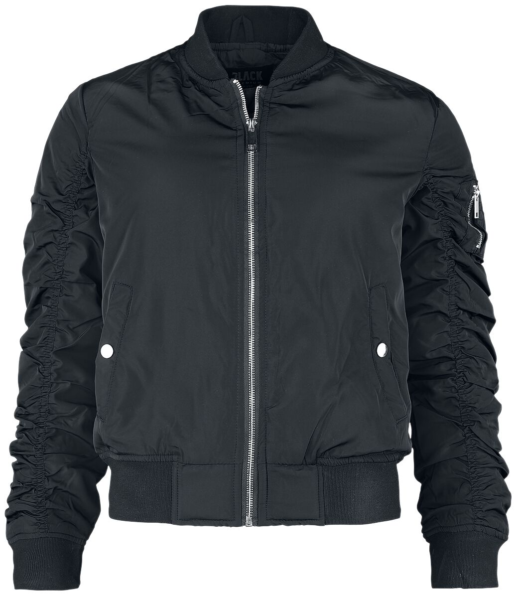 Ladies’ bomber jacket Black Premium by EMP Bomber Jacket EMP