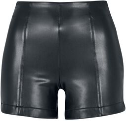 Ladies’ faux-leather shorts, Urban Classics, Shorts