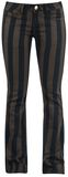 Wide Stripe Grace (Boot Cut), Gothicana by EMP, Cloth Trousers