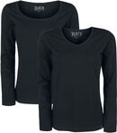 Longsleeve Double-Pack, Black Premium by EMP, Long-sleeve Shirt