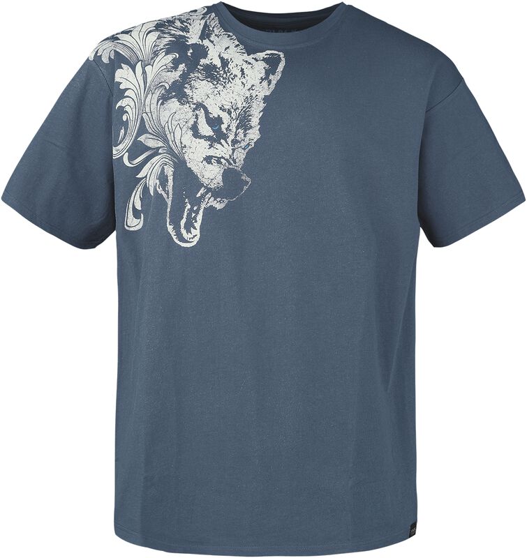 T-Shirt With Wolf Print