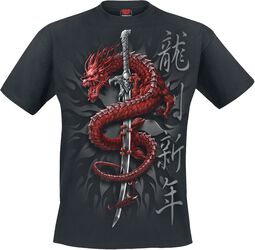 Oriental Dragon, Spiral, T-Shirt