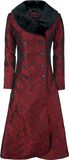 Blood Red Brocade Coat, Gothicana by EMP, Army Coat
