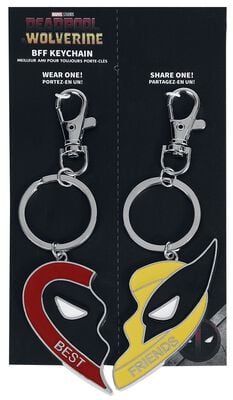 3 - Wolverine - Come Together BFF Key Chain | Deadpool Keyring Pendant ...