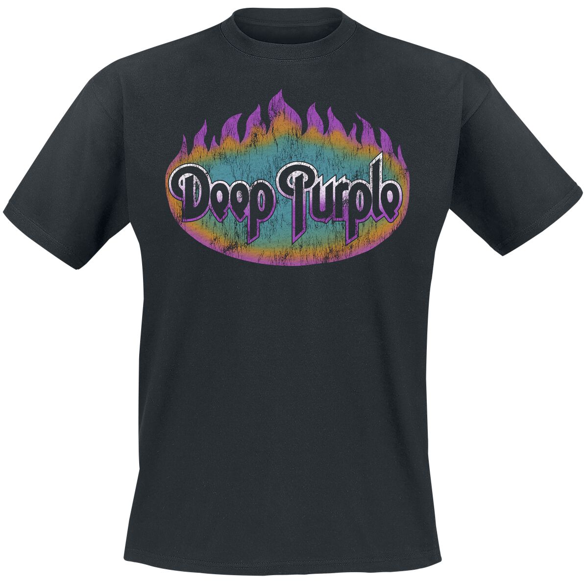 Flames Deep Purple T-Shirt EMP