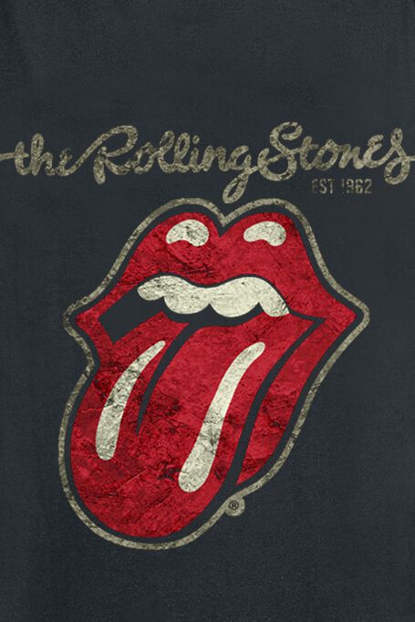 T-shirt Donna Rolling Stones - Plastered Tongue, Ufficiale, Qualità Premium, Taglie Dalla S Alla XXL