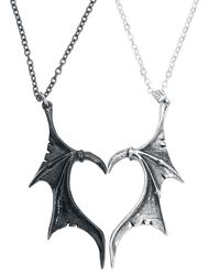 Demon Wings Sweetheart, Alchemy Gothic, Necklace