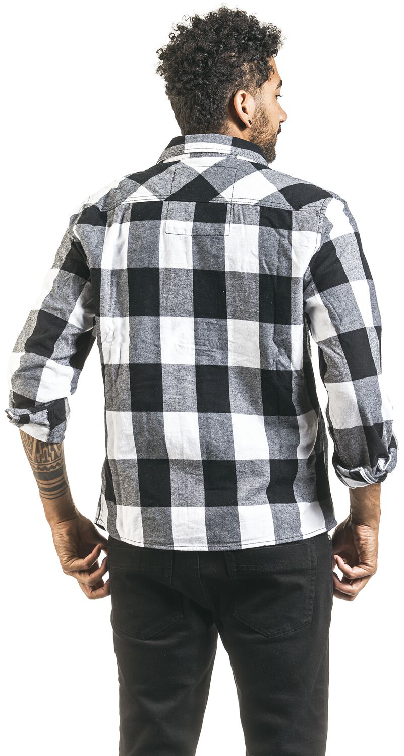 Brandit Men's Shirts Military Vintage Shirt Longsleeve Over Sizes Charcoal Grey | Australia