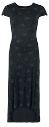 Dress With Moon And Stars All-Over-Print, Gothicana by EMP, Long dress