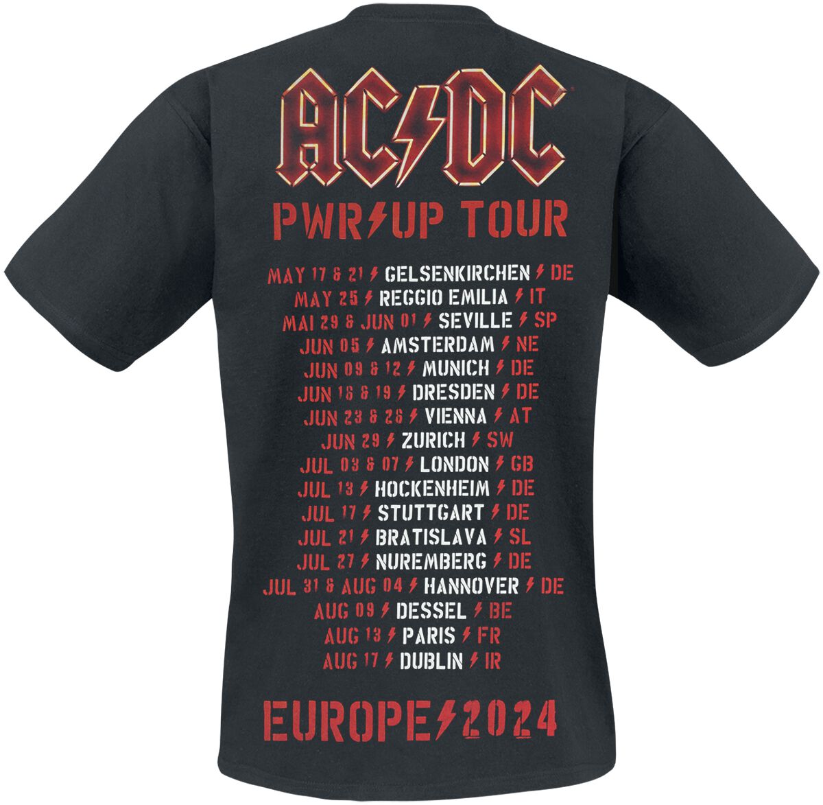 PWR UP - Tourshirt 24 | AC/DC T-Shirt | EMP