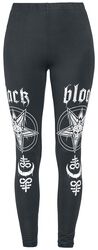 Leggings with Bold Leg Print, Black Blood by Gothicana, Leggings
