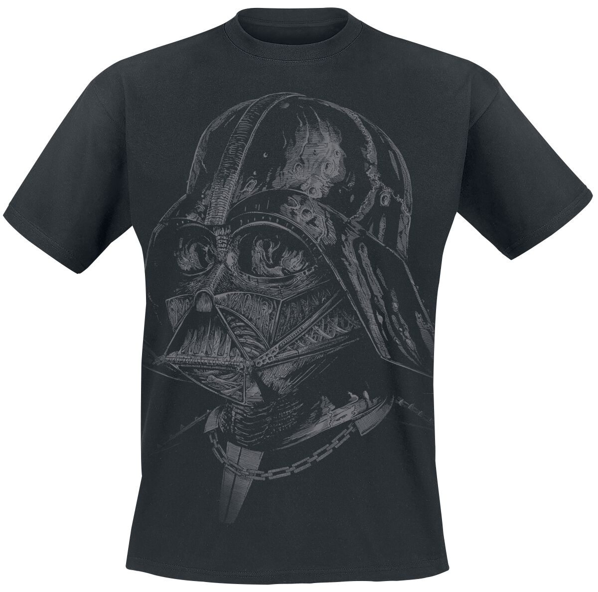 T-shirt De Noël Homme Gildan – Noir, 2XL, Star Wars Dark Vador – Occasion TBE