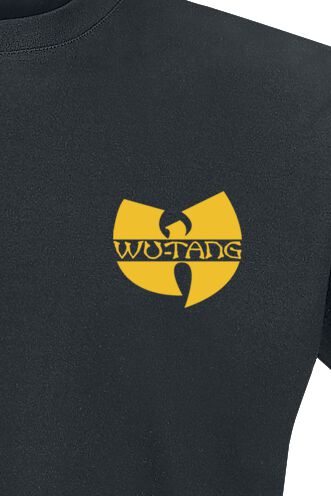 T-Shirt Ufficiale Wu-Tang Clan – Logo 'Lightning Infill W', Nero, Taglia XL, Cotone Morbido