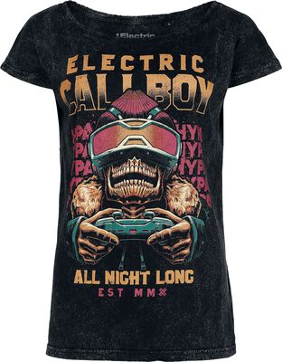 "All Night Long" T-shirt charcoal by Electric Callboy, view 1