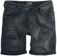Washed-out and destroyed looking mens shorts from Jack & Jones