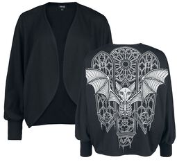 Cardigan with Batwing Sleeves, Gothicana by EMP, Cardigan